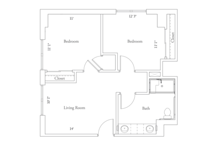 White Oak Bayou Floor Plan