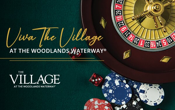 The Village at Woodlands Waterway 15th birthday casino bash flyer